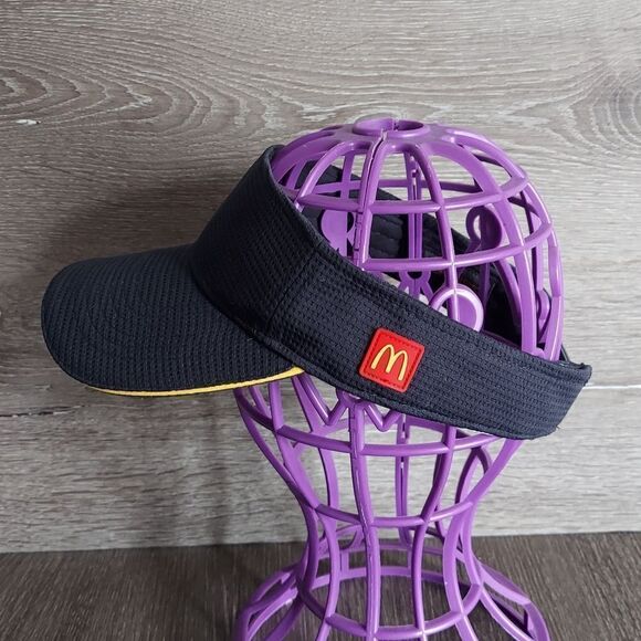 McDonalds Employee Visor Hat Navy One Size Adjustable Snapback Unisex - Picture 1 of 6